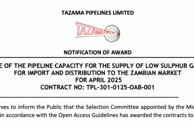 NOTIFICATION OF AWARD | APRIL